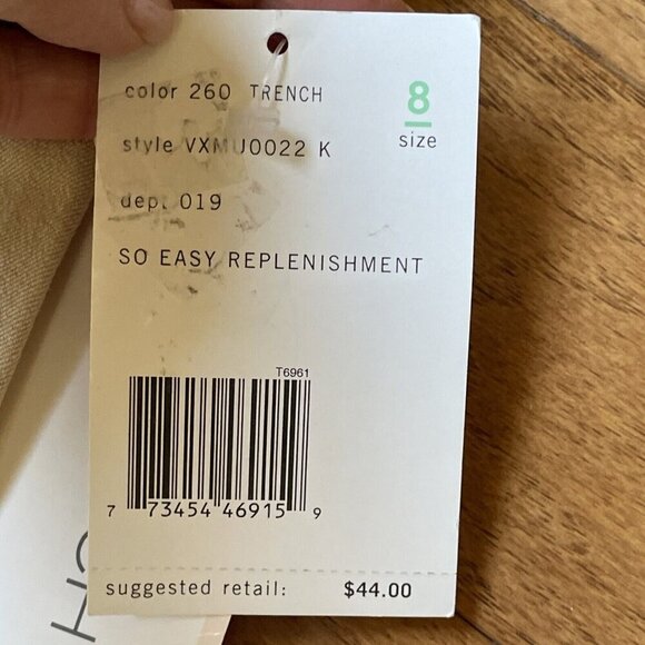 NWT Liz Claiborne Villager Stretch Pants Womens 8 Trench Straight Leg Career VTG - Picture 7 of 13